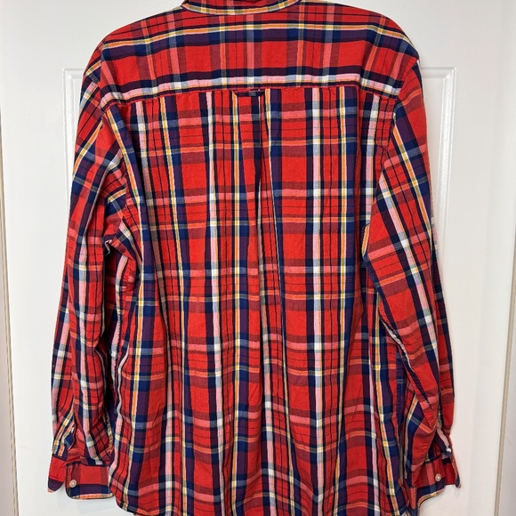 Men's Chaps Classic Long Sleeve Plaid Button Down, XL - Picture 6 of 10